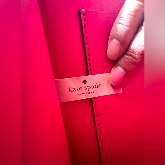 NWOT Genuine Kate Spade Putnam Drive Anissa Satchel | Black & Hot Pink | Leather - Picture 14 of 15